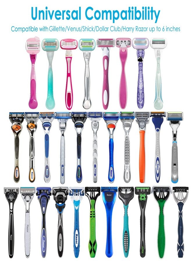 انيرفورت حافظة ماكينة حلاقة Enerfort متوافقة مع ماكينة حلاقة Gillette Proglide Fusion للرجال، حافظة سفر لحماية ماكينة الحلاقة اليدوية مع حقيبة حمل - أزرق - Image 2